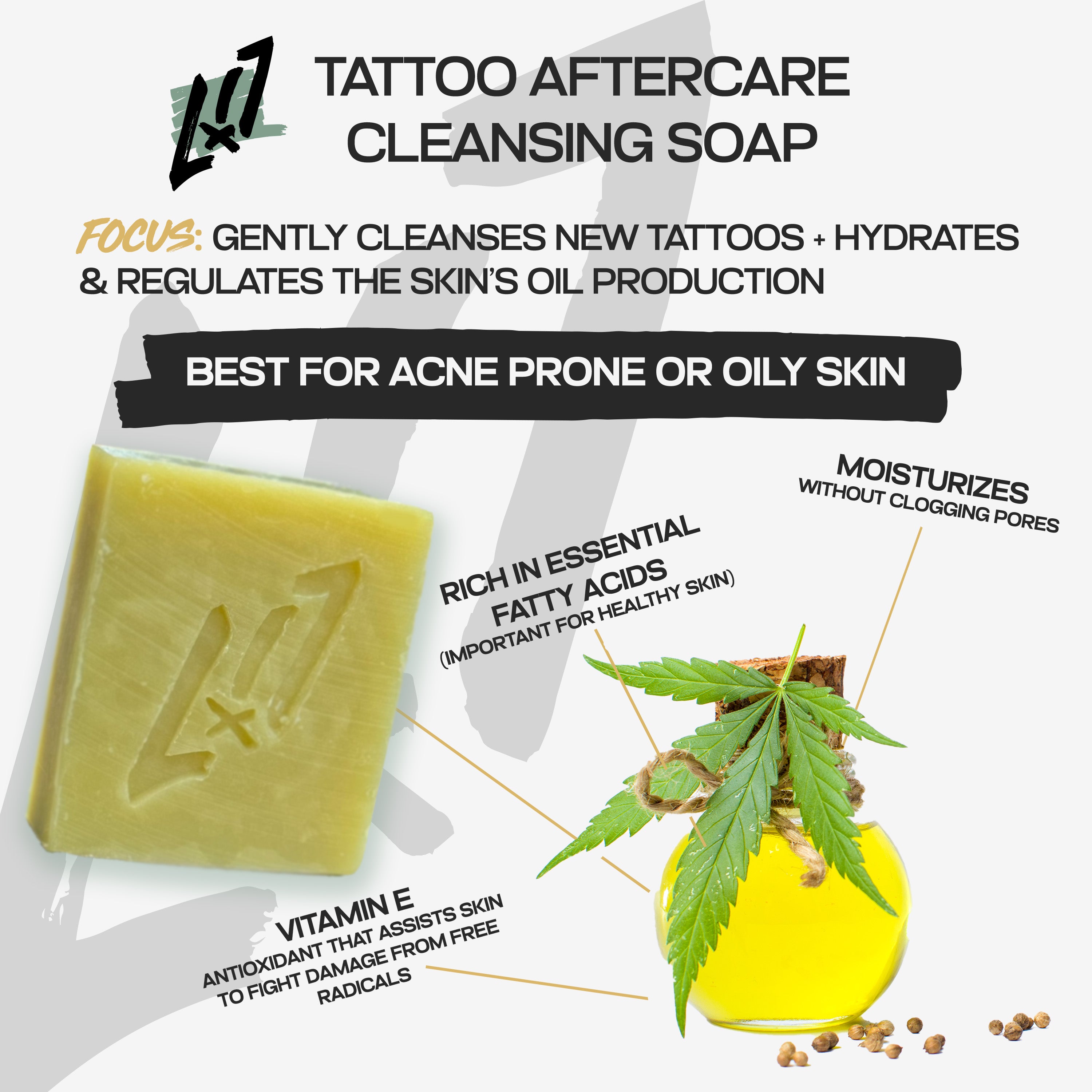 Tattoo Aftercare Soap 3 Pack