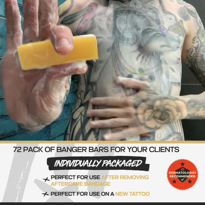 Banger Bars- Tattoo Aftercare Bar Soap (Pack of 72) Variety Pack