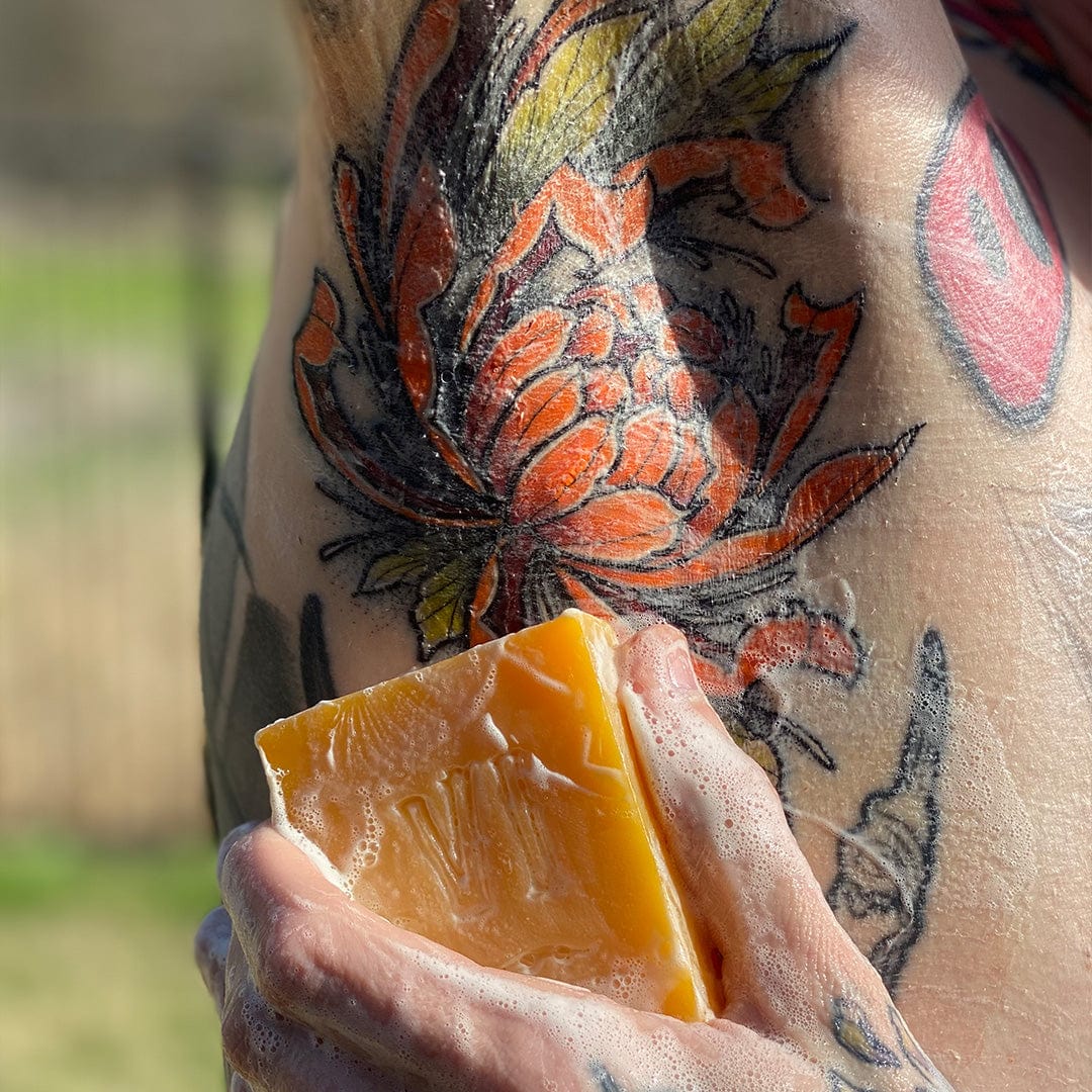 Banger Bar XL Tattoo Cleansing Soap | Sea Buckthorn Berry 4oz Bar